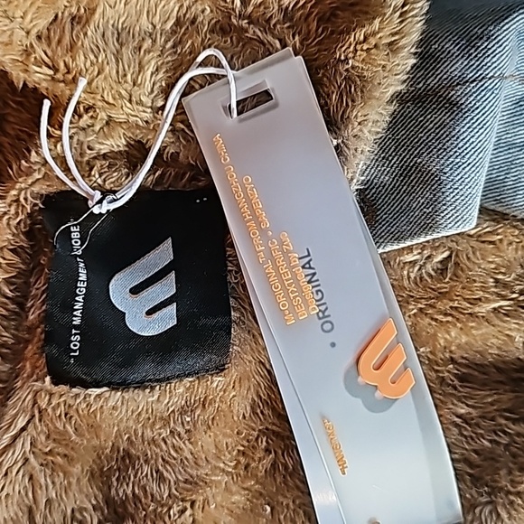 Long DENIM jean jacket/coat Fleece lined button thicker - Picture 11 of 11